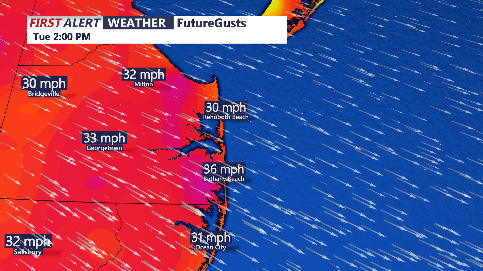 Breezy Conditions Develop The Next Few Days